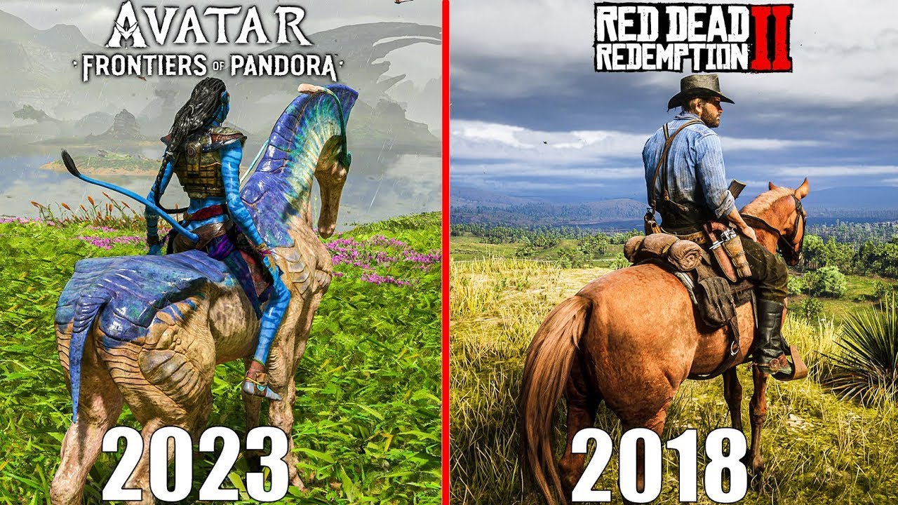 Avatar Frontiers of Pandora vs Red Dead Redemption 2 - Physics and Details Comparison