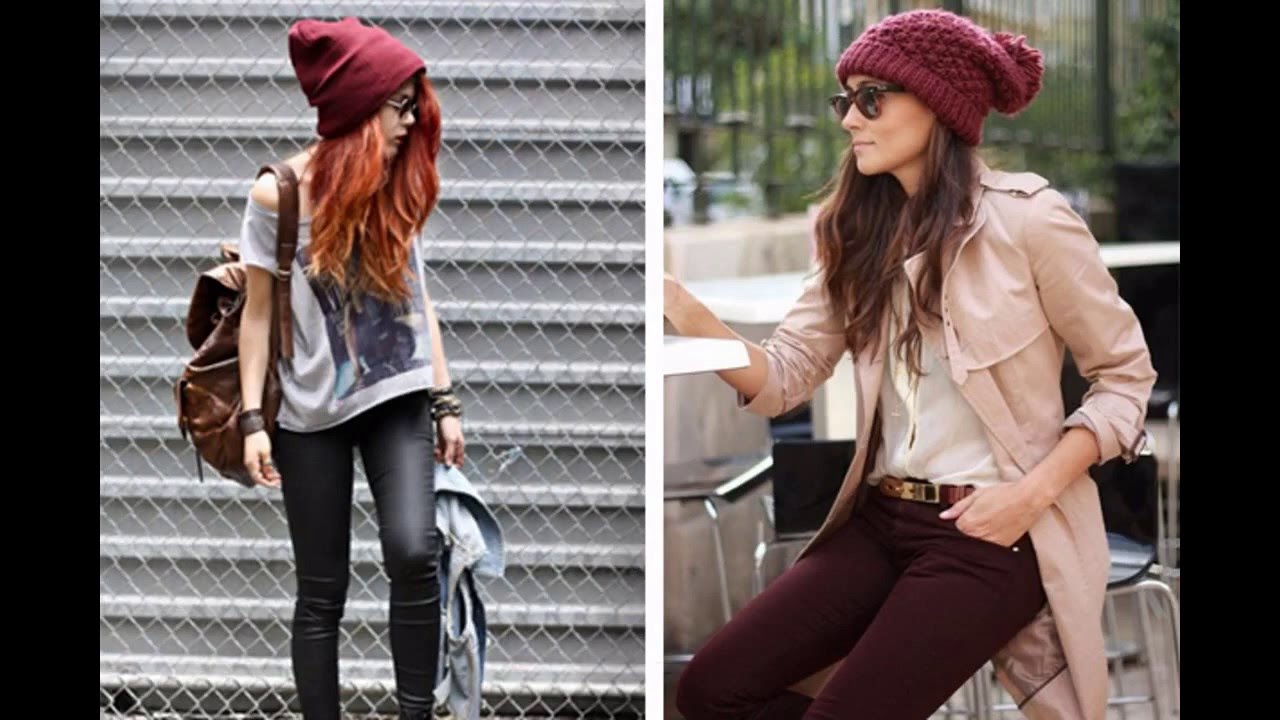 Outfits con gorros de lana