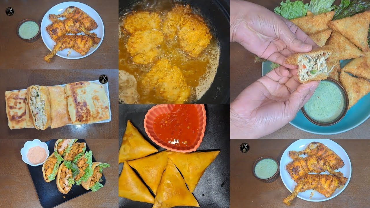 Ramadan special recipe/6 iftar snacks recipe/tandoori chicken/chicken samosa samina cooking routine 