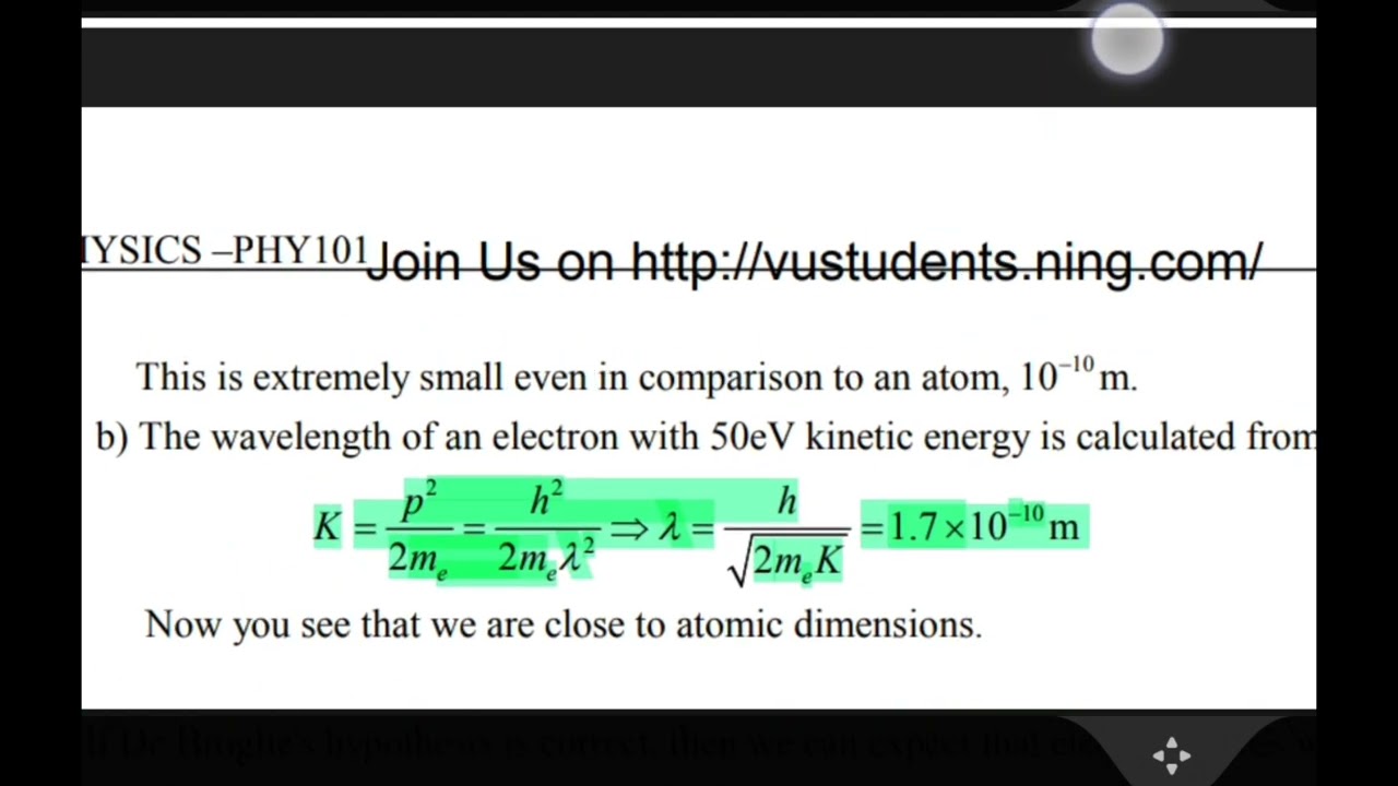 phy 101 lecture 41 virtual university of Pakistan