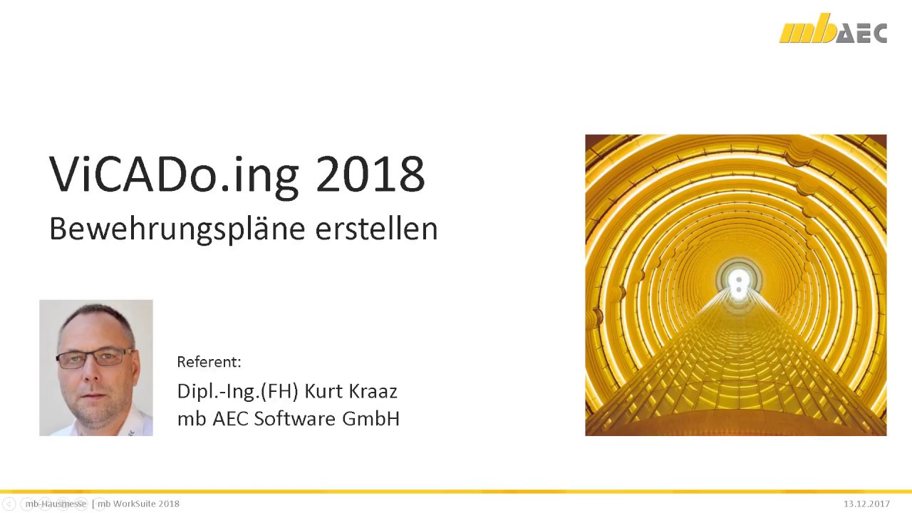 ViCADo.ing 2018 - Bewehrungspl&auml;ne erstellen