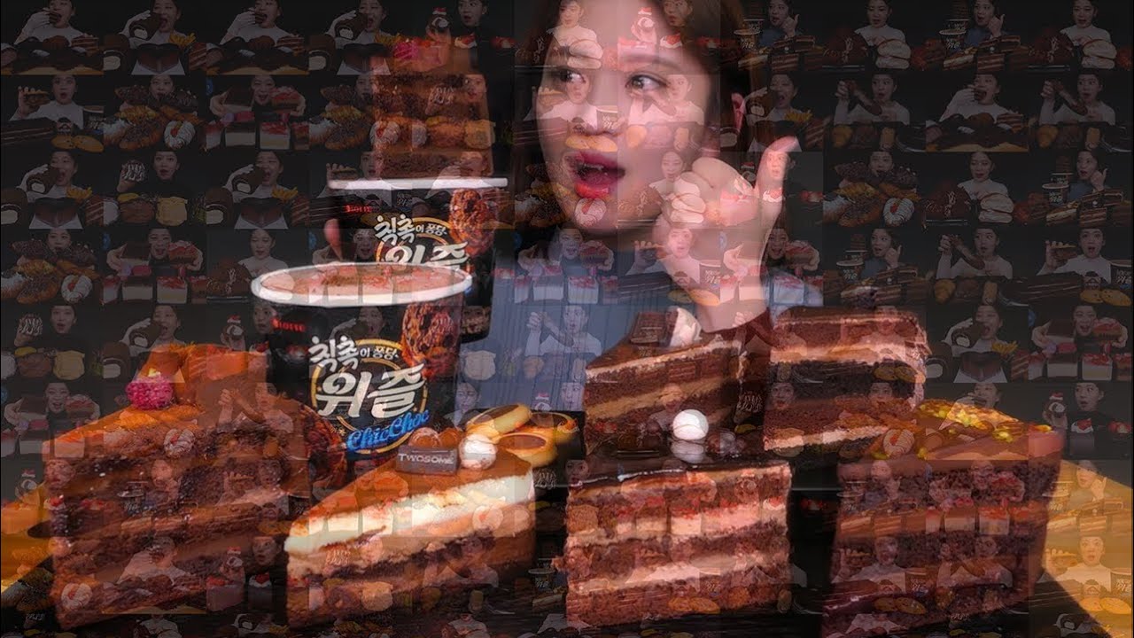 🍫Chocolate cake😋초코만 모아서 1시간 동안 한번에!!😍 [Chocolate cake, Ice cream, Bread, Macaron, Tiramisu] Mukbang