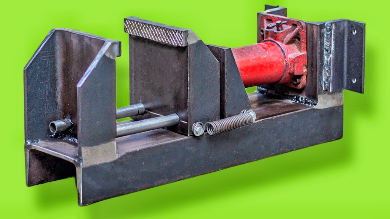 DIY Metalworking Vice Made From Hydraulic Jack and 