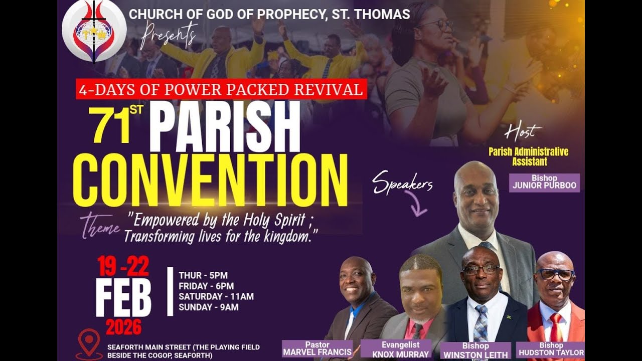 The Church of God of Prophecy 71st Biennial Parish Convention | Thursday Night