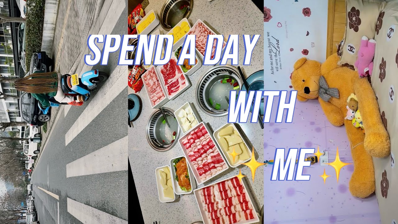 A DAY IN THE LIFE OF A UNIVERSITY STUDENT IN CHINA: grocery shopping+hot pot