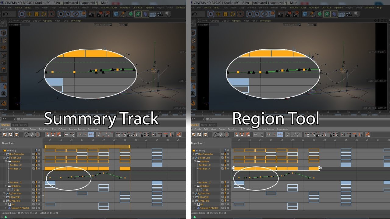 Cinema 4D Quick Tip: Retiming with the Region Tool