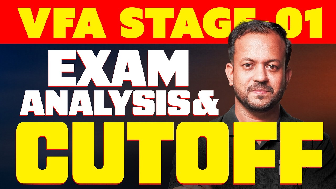 VFA STAGE 01 - EXAM ANALYSIS & CUTOFF | XYLEM PSC