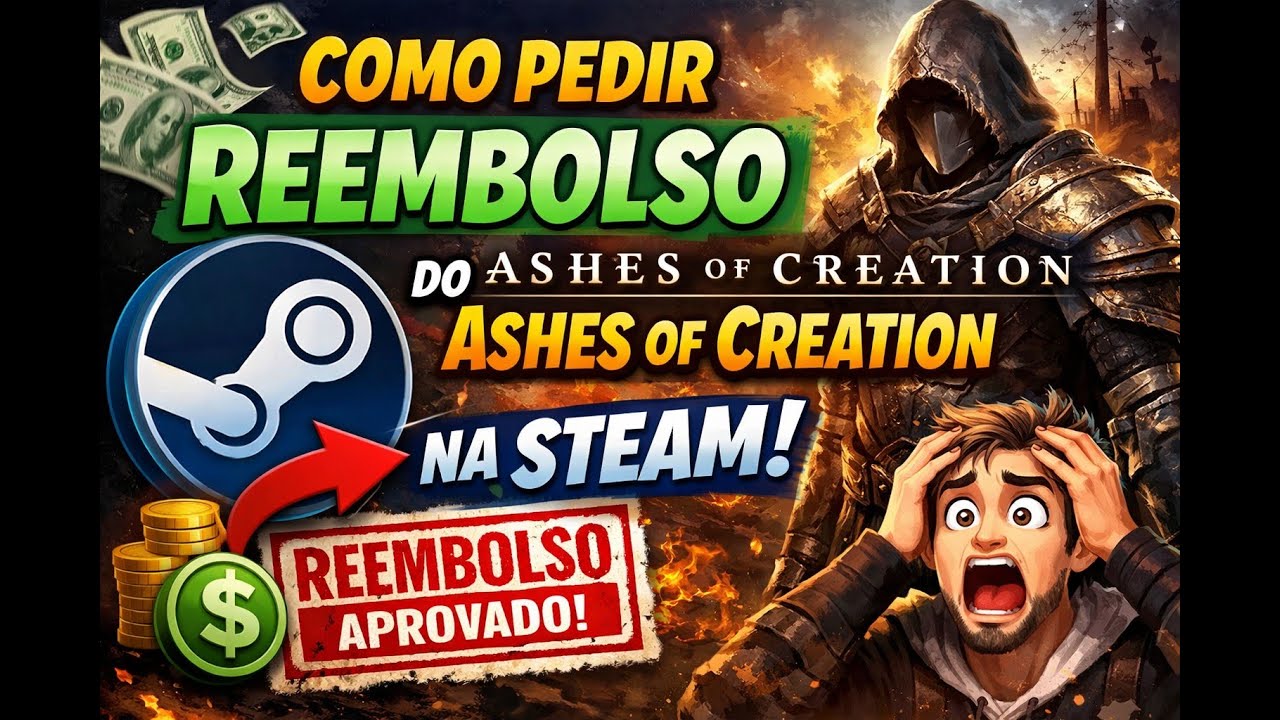 COMO PEDIR REEMBOLSO DO ASHES OF CREATION NA STEAM !