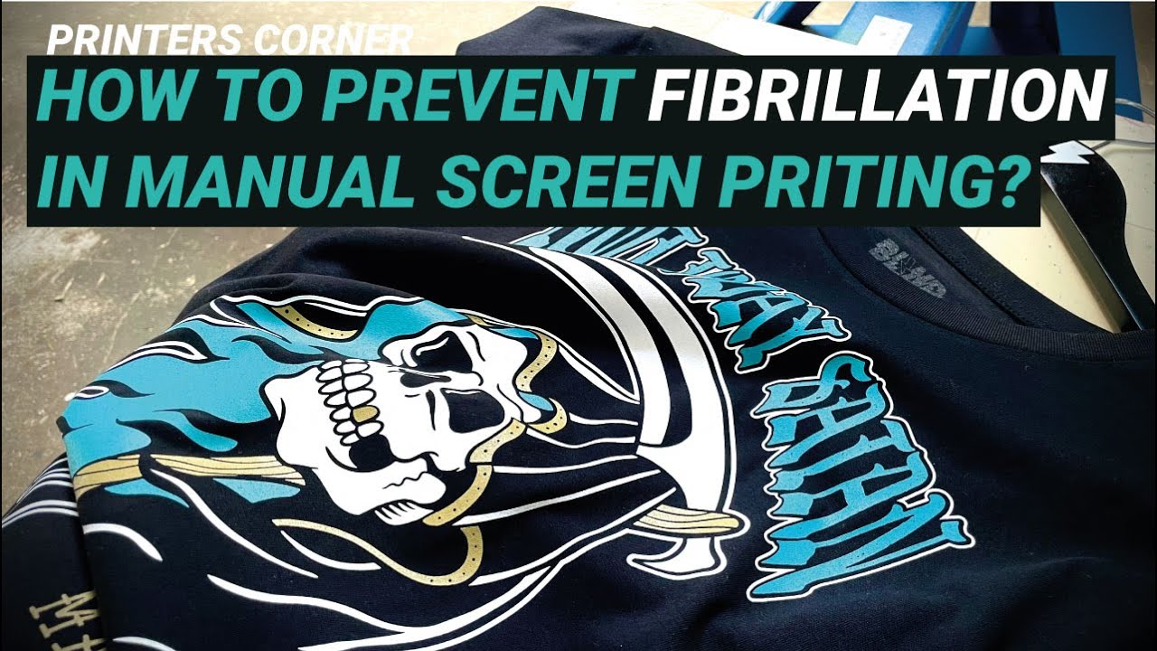How to prevent fibrillation in manual screen printing | Printers Corner Ep22