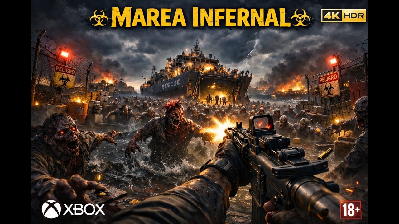 SOBREVIVÍ A LA MAREA INFERNAL (10,000 ZOMBIES EN EL PUERTO)(World War Z)Sin comentar