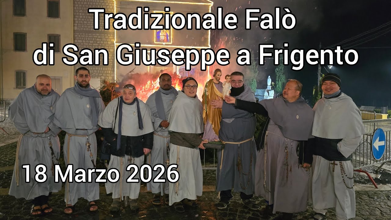 Tradizionale Falò di San Giuseppe a Frigento 18 Marzo 2026