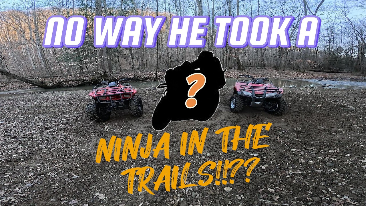 2 HONDA RECONS TAKE SPORT BIKE TO MEET MUDDY TRAILS!?