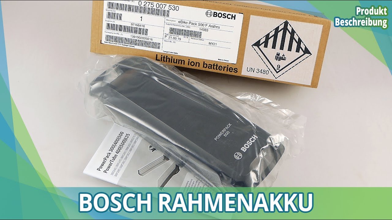 Bosch PowerPack 500 Wh E-Bike Akku | Elektrofahrrad24 PRODUKTE