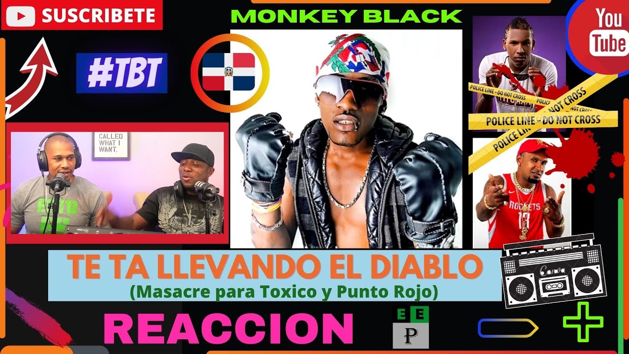 |PANAMEÑO REACCIONA| Monkey Black - Te Ta Llevando El Diablo #RapDominicano