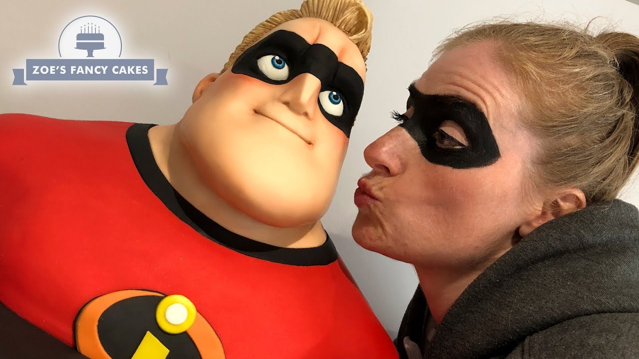 Mr incredible cake incredibles 2 movie cakes collaboration