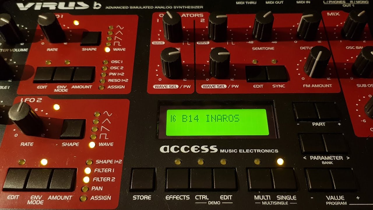 Access Virus B custom patches