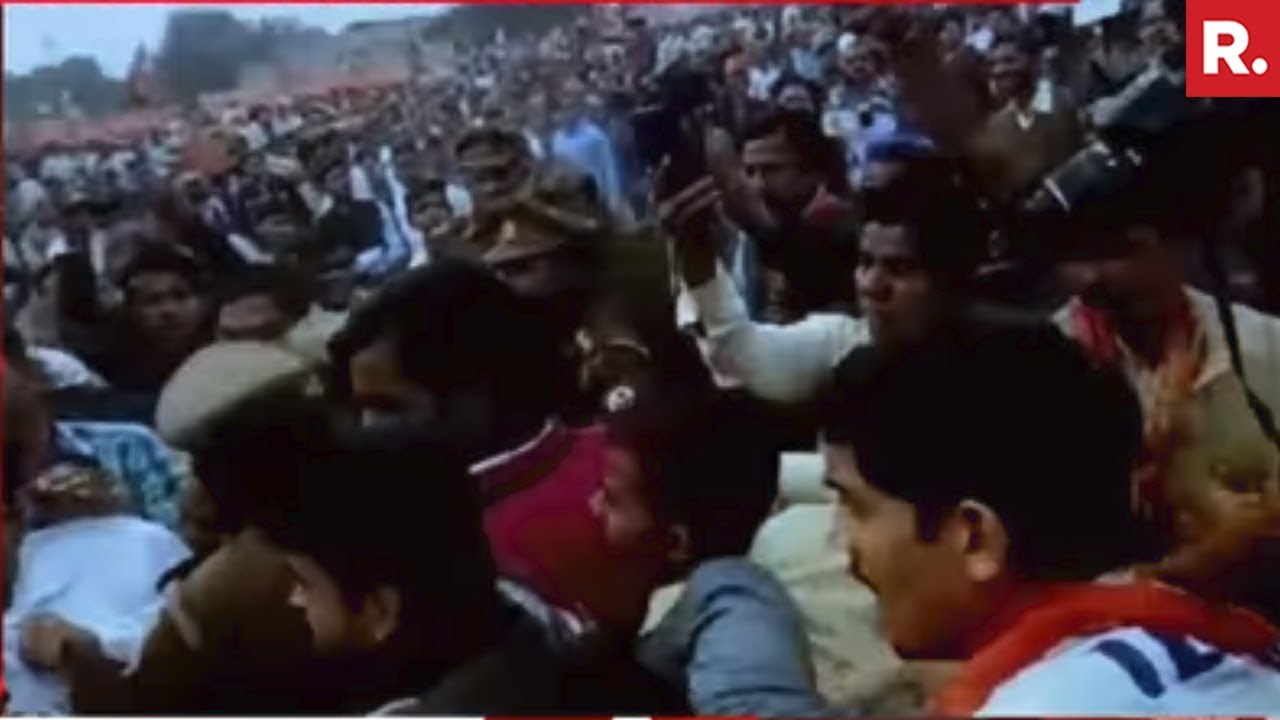Black Flag Protesters Thrashed At Yogi Adityanath's Rally In Meerut