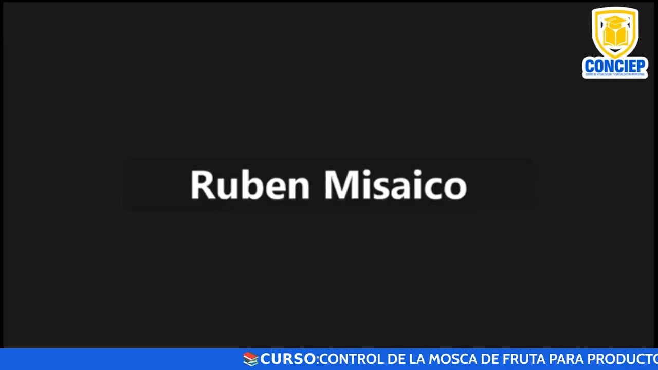 📚𝗖𝗨𝗥𝗦𝗢:CONTROL DE LA MOSCA DE FRUTA PARA PRODUCTOS DE AGROEXPORTACION📚