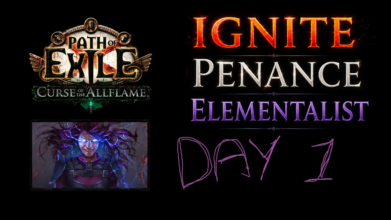 [POE 3.29] Итоги 1-го дня, Элементалист через Ignite Penance Brand