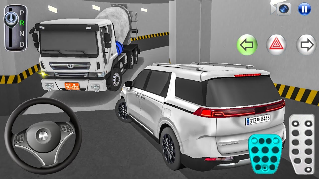 New Concrete Mixer Truck Stuck in Parking Garage - 3D Driving Class - Car Game 3D Driving Class 2026