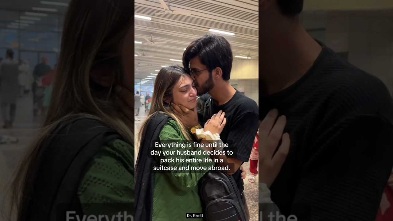 Hardest goodbye ever 🥺#part11 #goodbye #airport #husband_wife #departure #abroad #wife #trending
