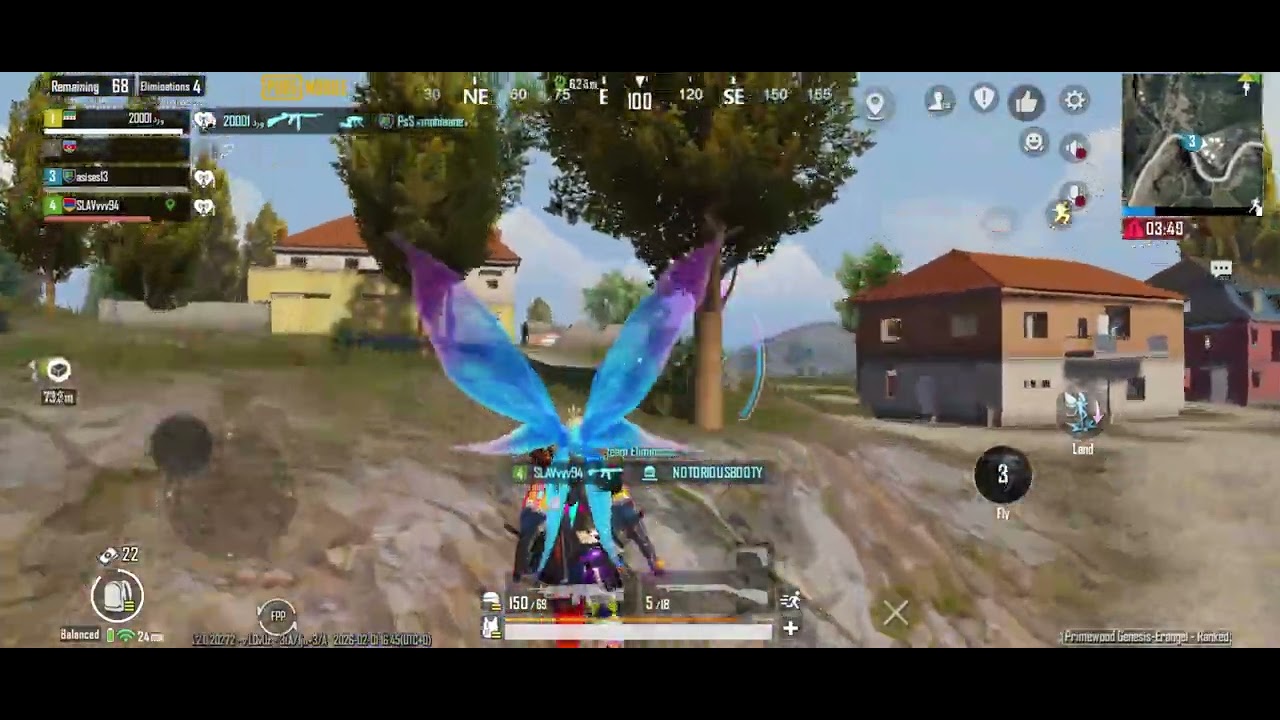 Playing PUBG Mobile 7