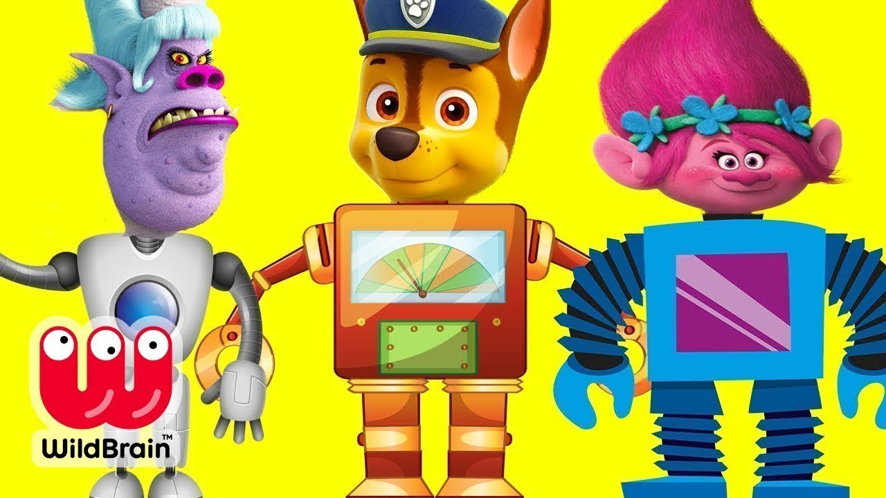 Robot Paw Patrol Skye STOPS Robot Chef from Trolls! - Fidget Spinners + More! ⭐ Ellie Sparkles Jr.