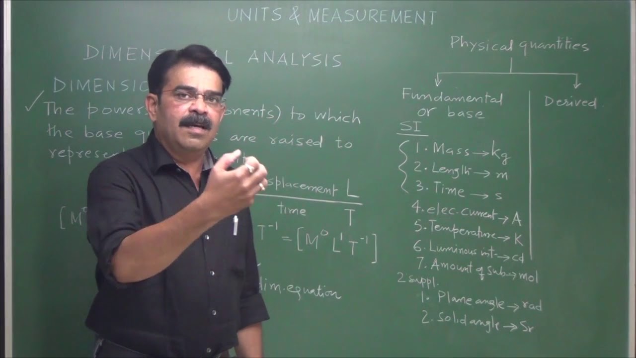 Unit & Dimensions - 2 ( Dimensional Analysis )  Vivek Phalke PHYSICS