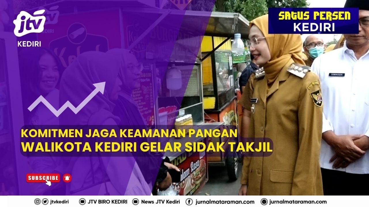 Komitmen Jaga Keamanan Pangan Walikota Kediri Gelar Sidak Takjil