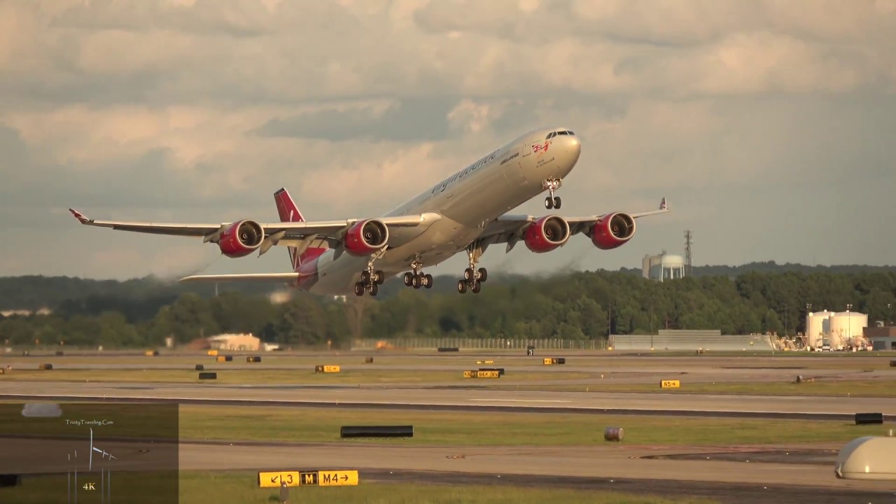 4K | Virgin Atlantic | Airbus A340-600