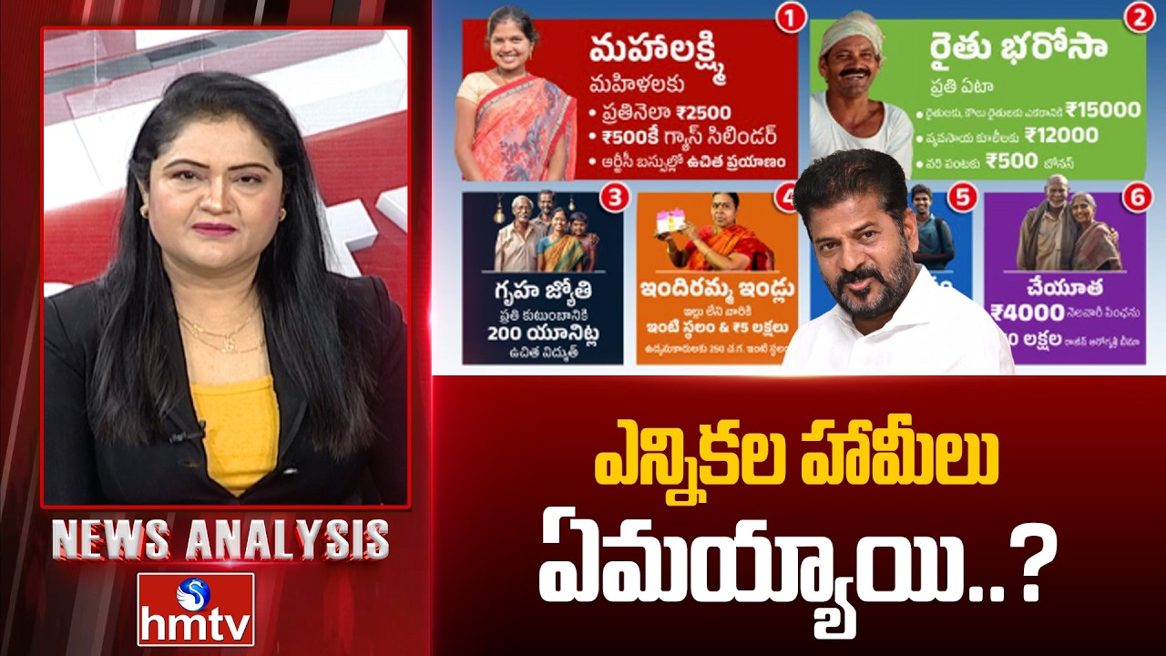 Debate on Congress Guarantees: ఎన్నికల హామీలు ఏమయ్యాయి..? | hmtv
