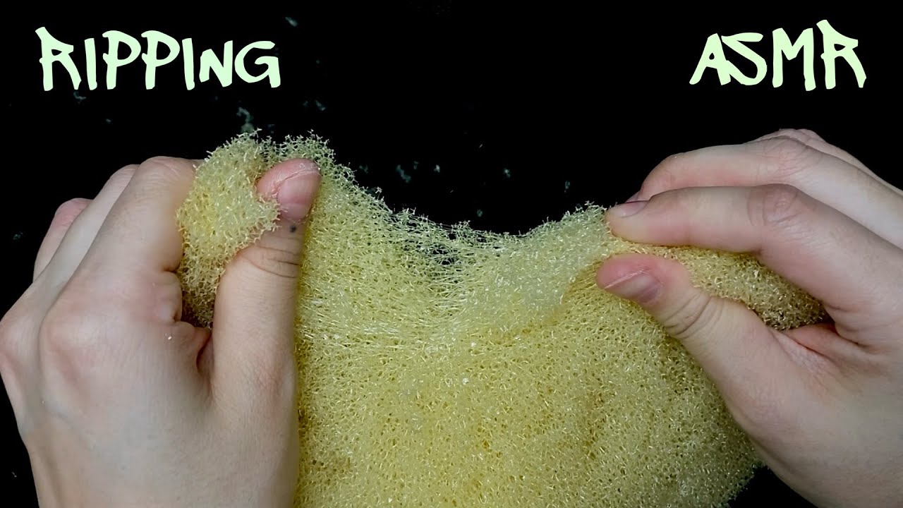 PLASTIC SPONGE RIPPING And Dry Sounds ASMR