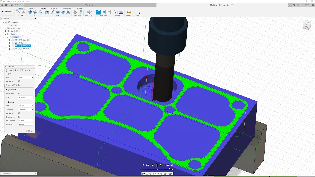 Fusion 360 - CAM example 4