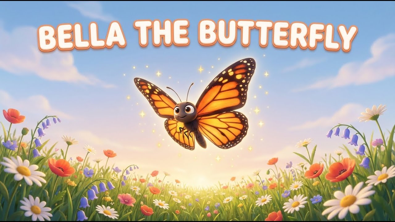 🦋 Bella the Monarch Butterfly Song | Butterfly Migration Song for Kids