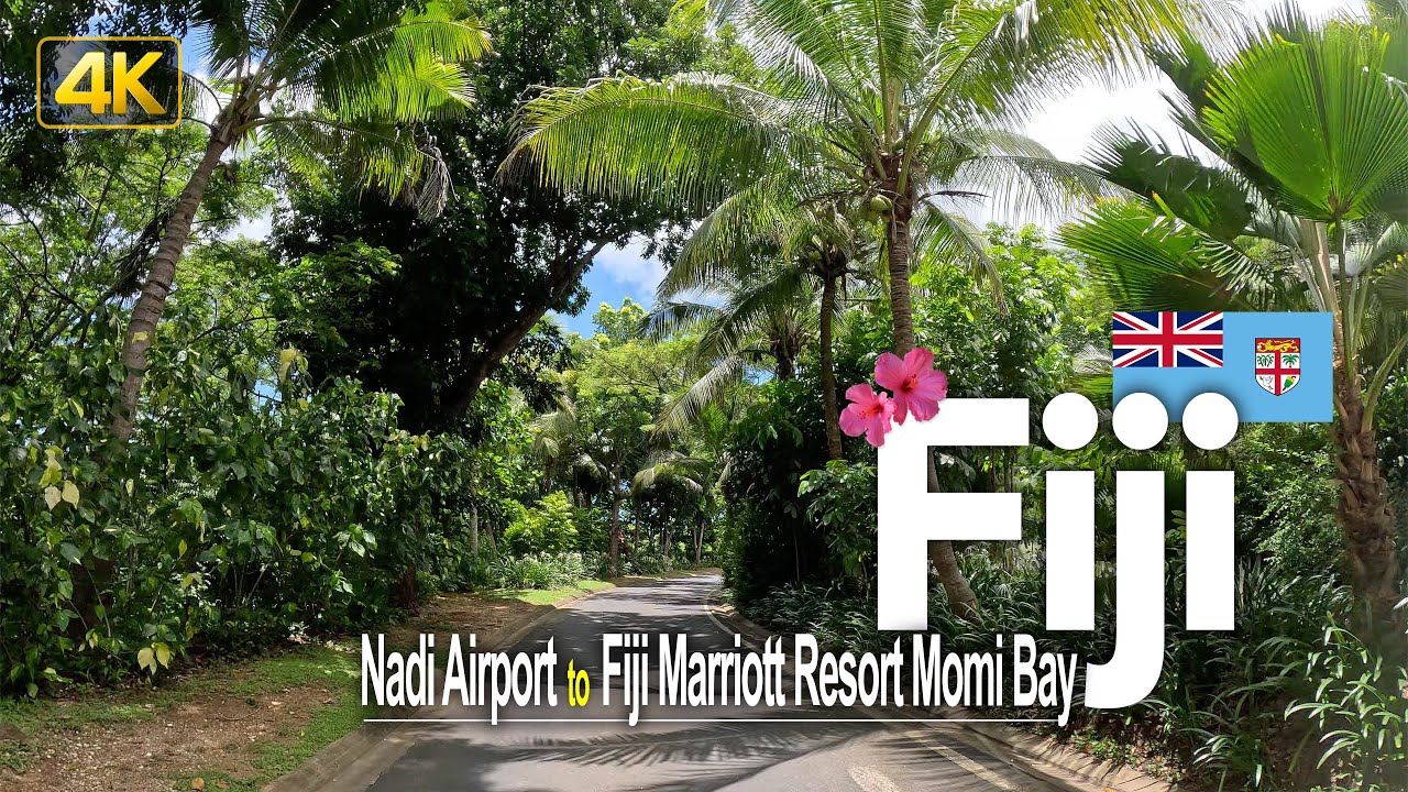 Driving in Fiji 🇫🇯 Drive from Nadi International Airport to Fiji Marriott Resort Momi Bay