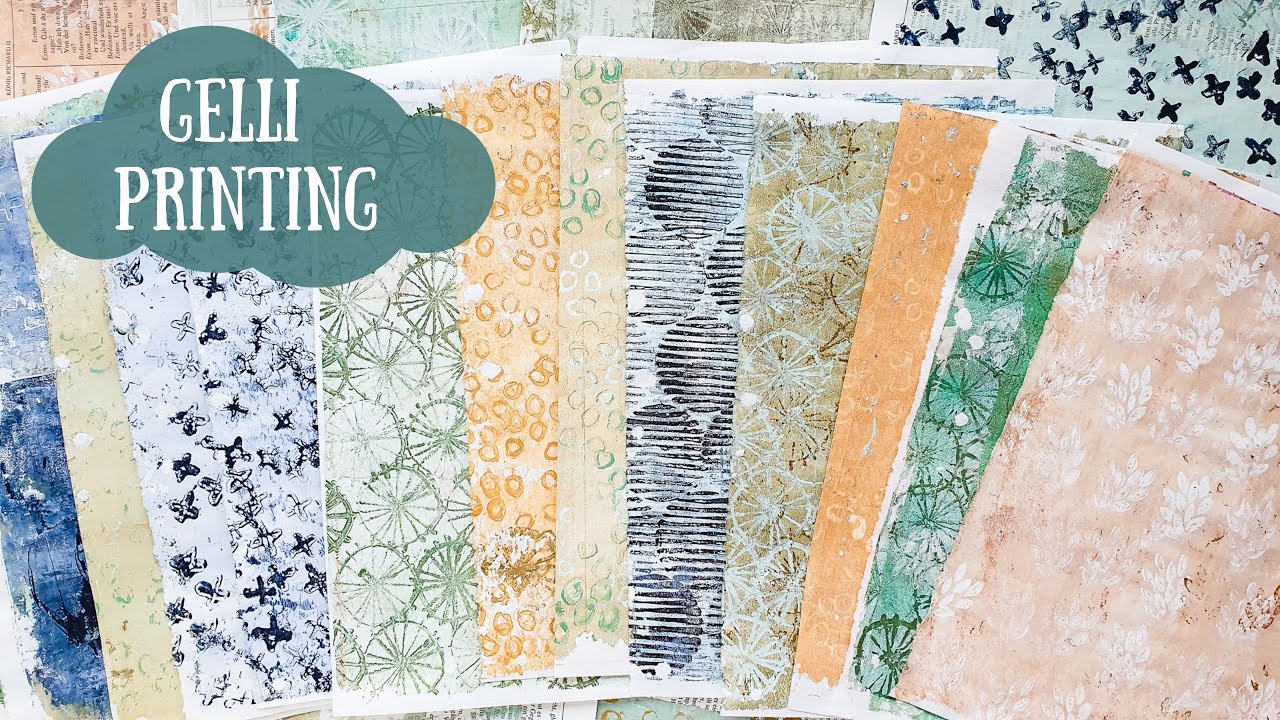 Printing Collage Papers with the Gelli Plate