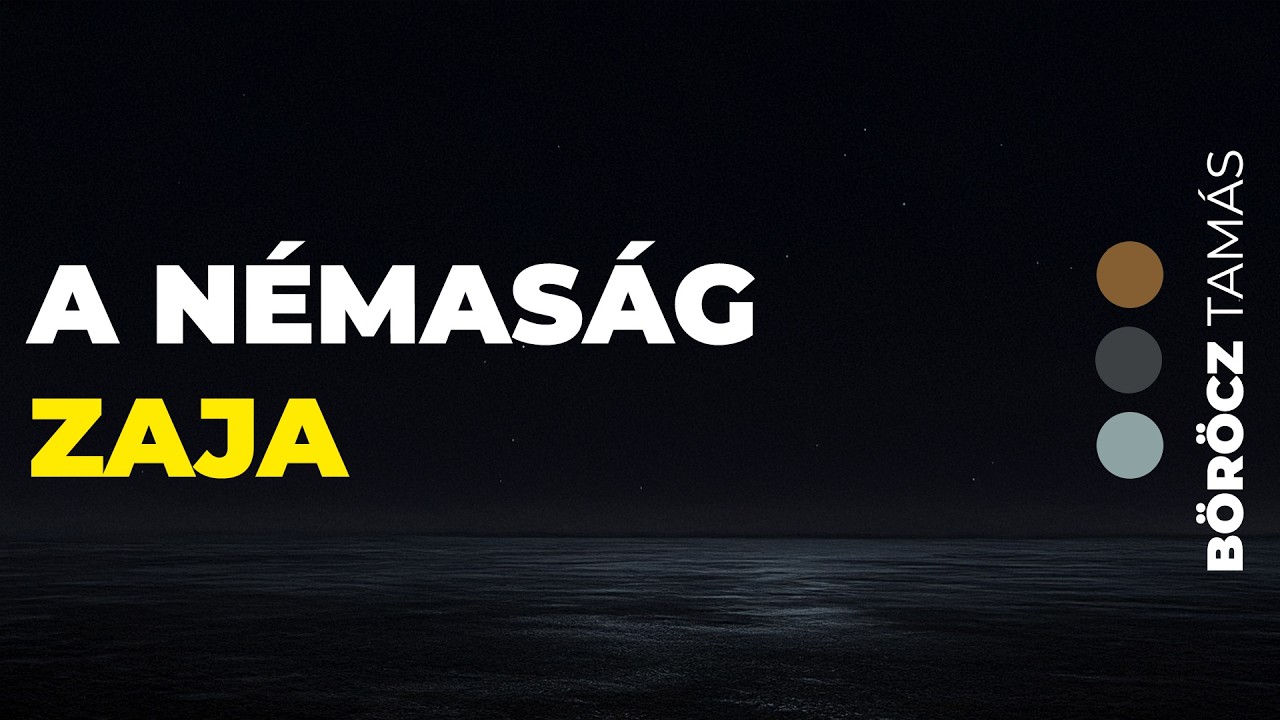 🌗 A némaság zaja - Miért felejtettünk el pihenni?