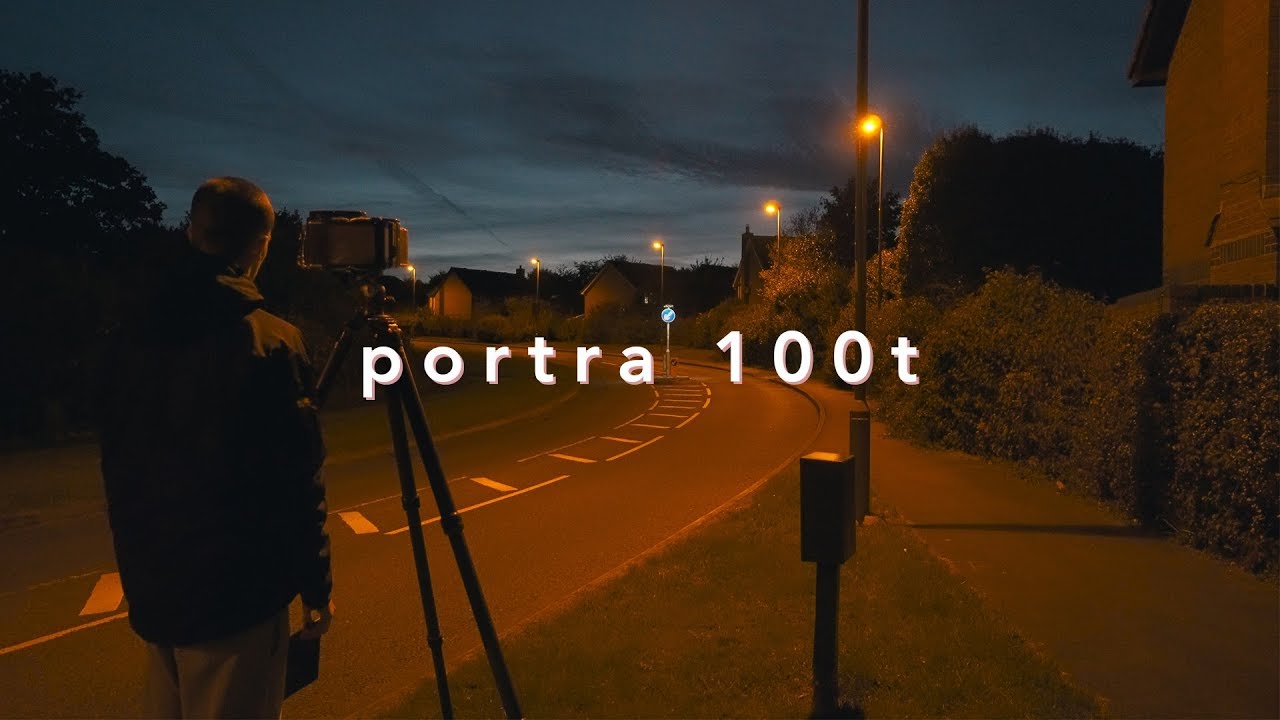 Shooting Portra 100t on Large Format at Night