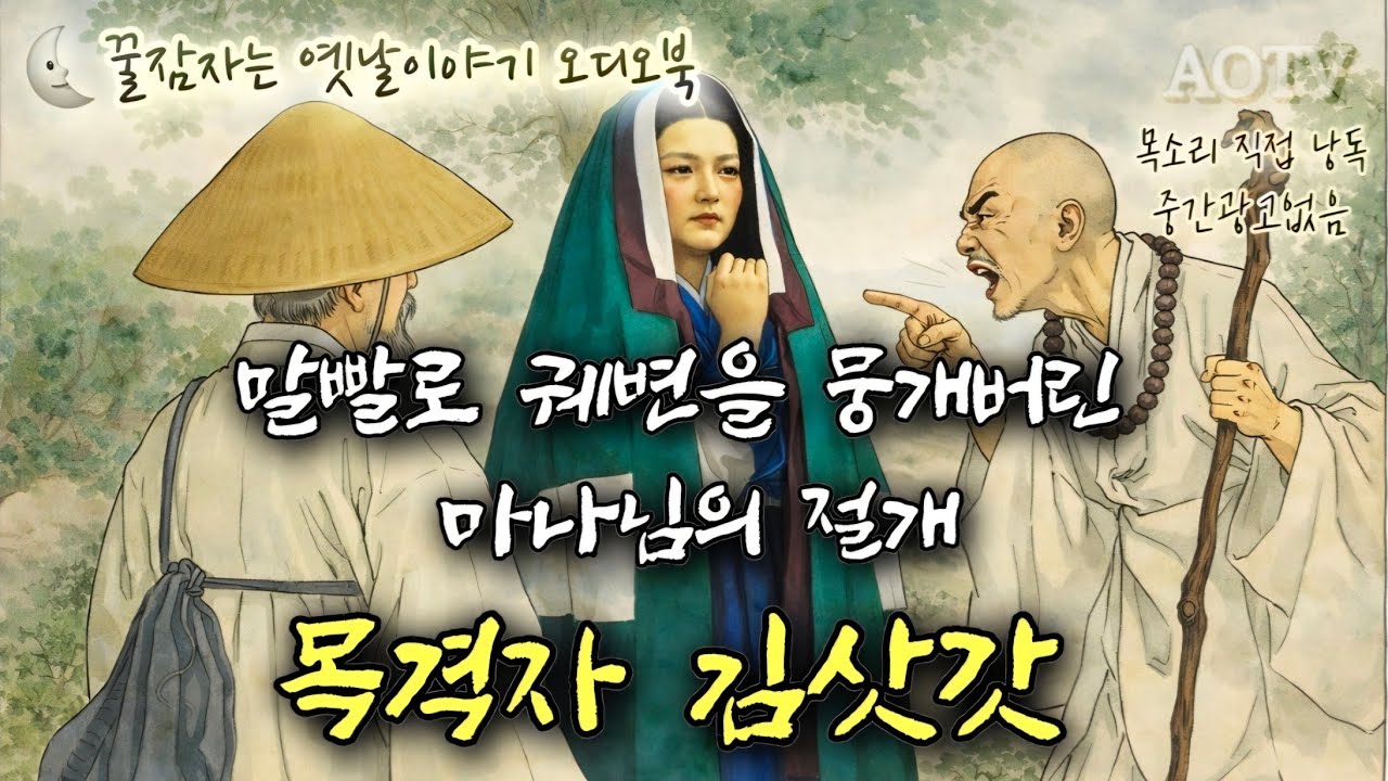 🌜말빨로 궤변을 뭉개버린 마나님의 절개, 김삿갓 시리즈 제12부, 고전소설 오디오북, 중간광고없음, 옛날이야기, 책 읽어주는 여자