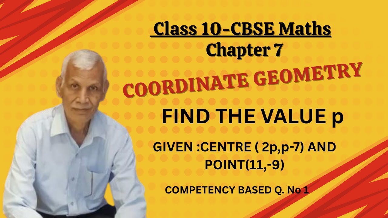 Competency based question No 1| Find The Value Of p|Coordinate Geometry|Chapter 7|Class 10 Maths 