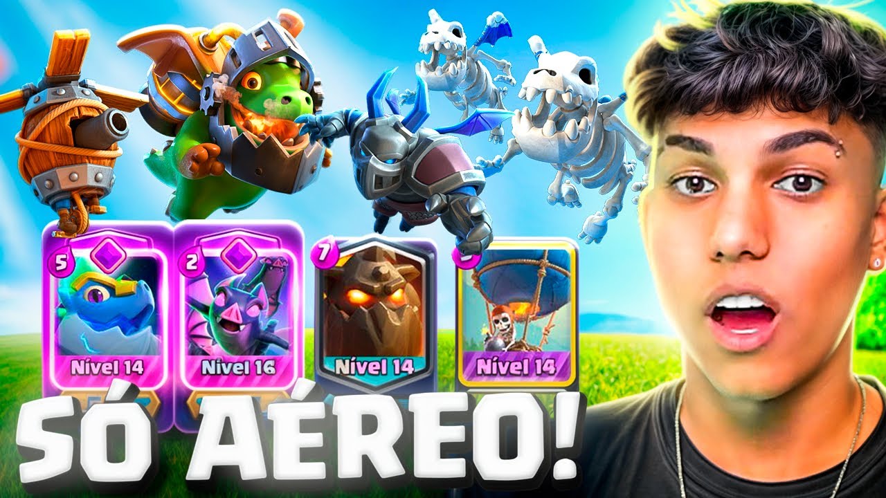 SÓ POSSO USAR CARTAS AÉREAS NO MEU DECK! *me ferrei* 😔