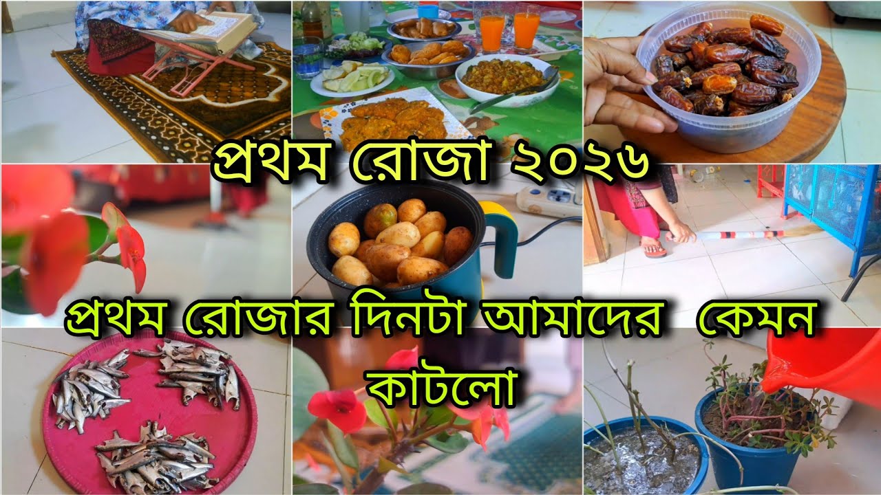 🌙আলহামদুলিল্লাহ প্রথম রোজা এবং বরকতময় একটা দিন!