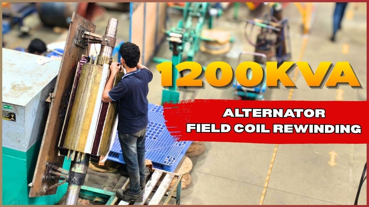1200KVA Alternator Pole Coil Rewinding | Current Electro Mech