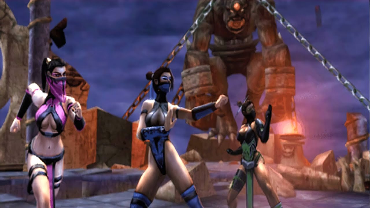 Kitana, Jade e Mileena (Luta de Chefe) | Mortal Kombat: Shaolin Monks