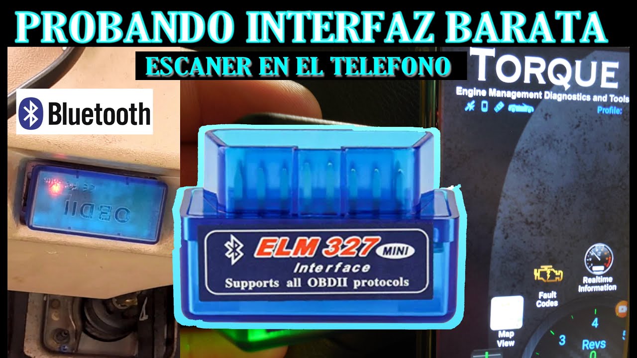 Probando la interfaz mas barata para tener escaner en el Telefono/Elm327 OBD2