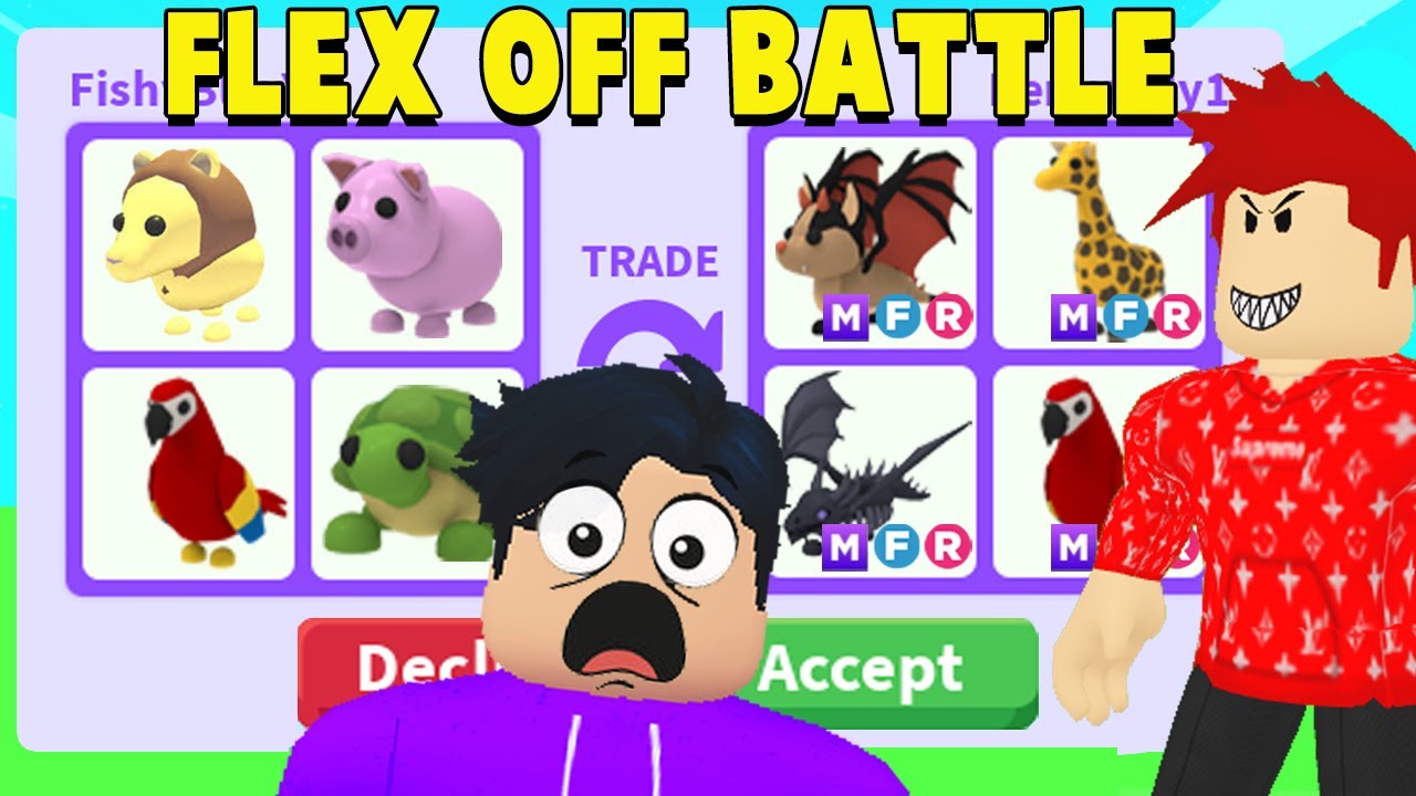 FLEX OFF BATTLE Noob VS Rich Adopt Me Players! (THEY SCAMMED)