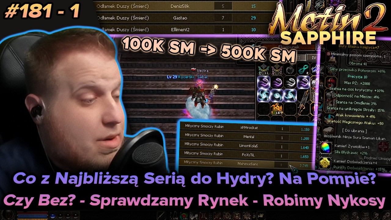 Sabal - Metin2 - Sapphire - Co z nową serią do Hydry? - Sprawdzamy rynek serwerowy - Nykosy - 84-1