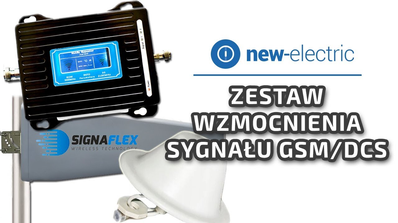 Wzmacniacz sygnału GSM / 4G LTE Signaflex LCD3000 - prezentacja