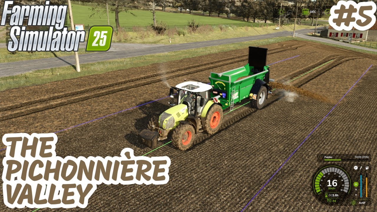 ÉPANDAGE DE FUMIER / The Pichonnière Valley / Farming Simulator 25.