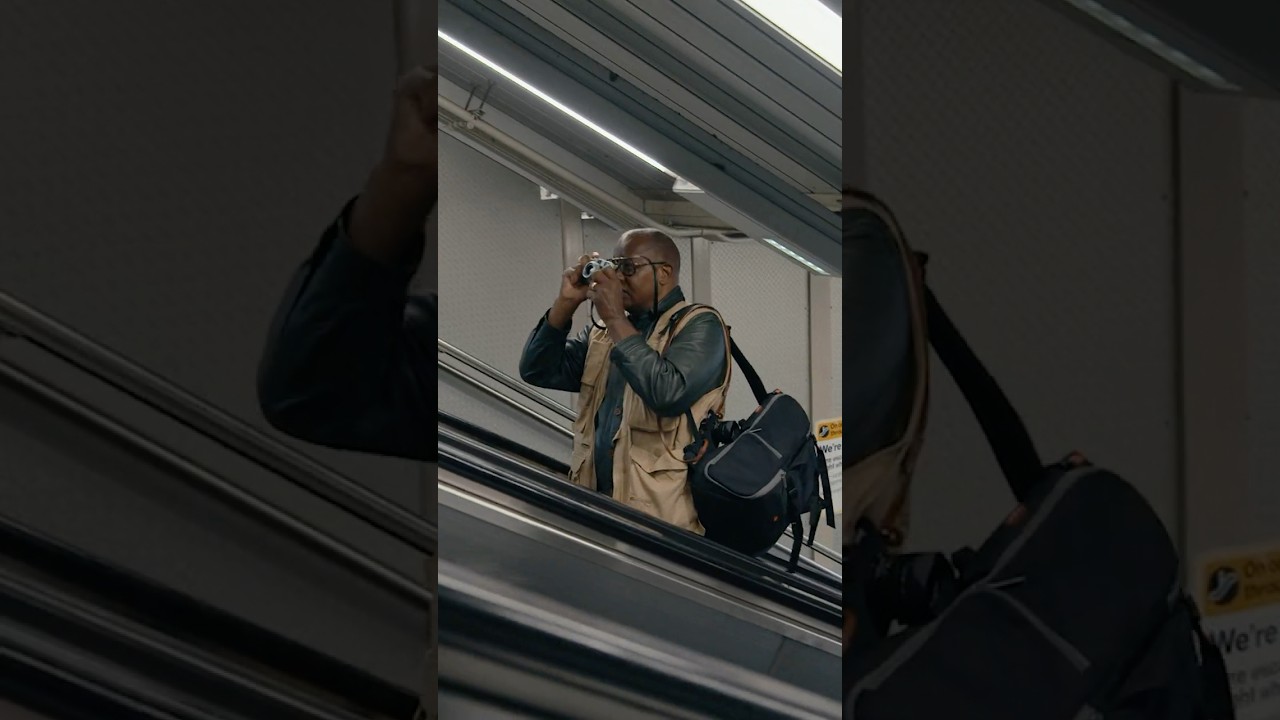 On the subway with street photography legend